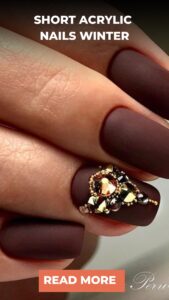 Short Acrylic Nails Winter: 15 Trendy Ideas