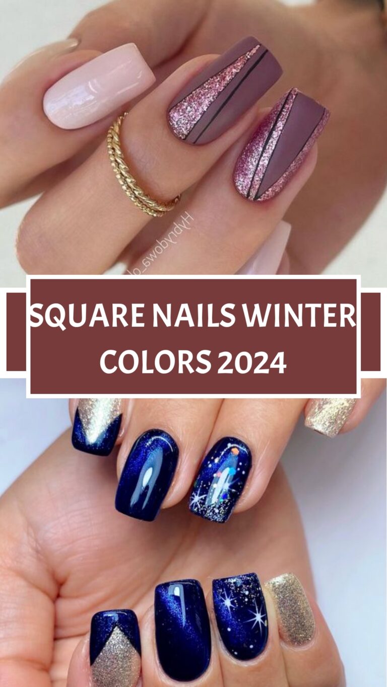 Square Nails Winter Colors 2026-2026: 17 Ideas to Nail Your Winter Look