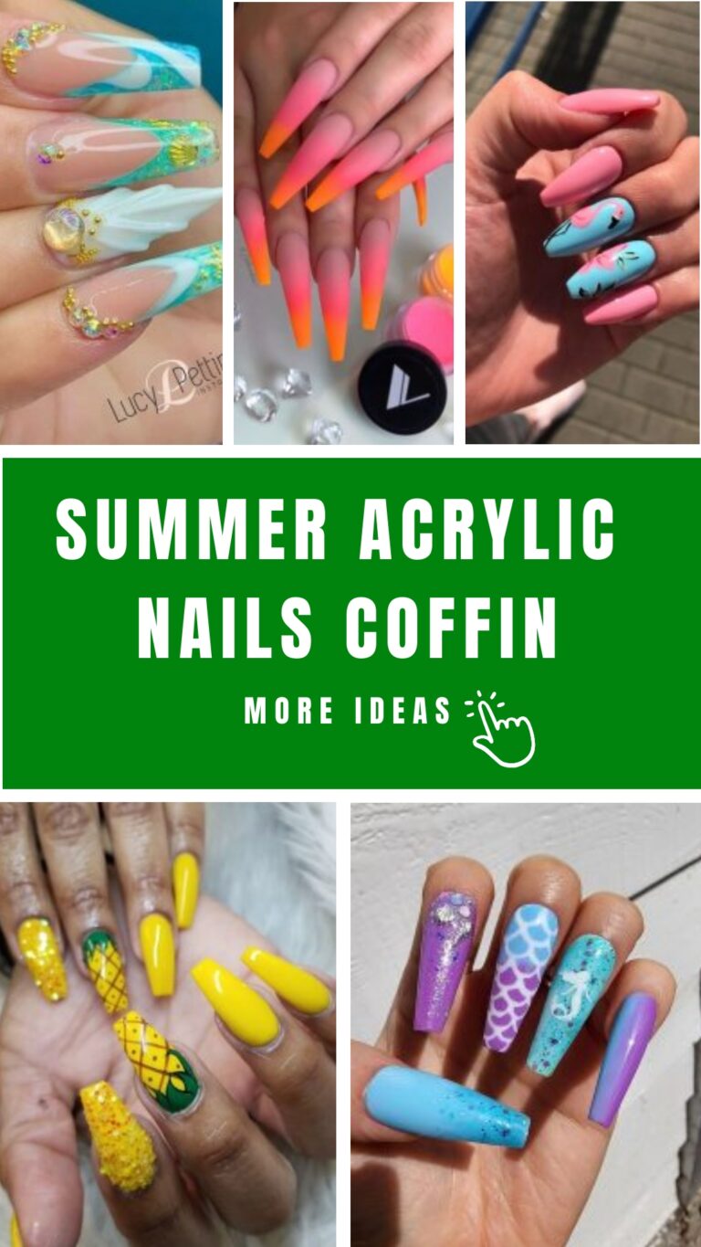 Summer Acrylic Nails Coffin: 19 Ideas