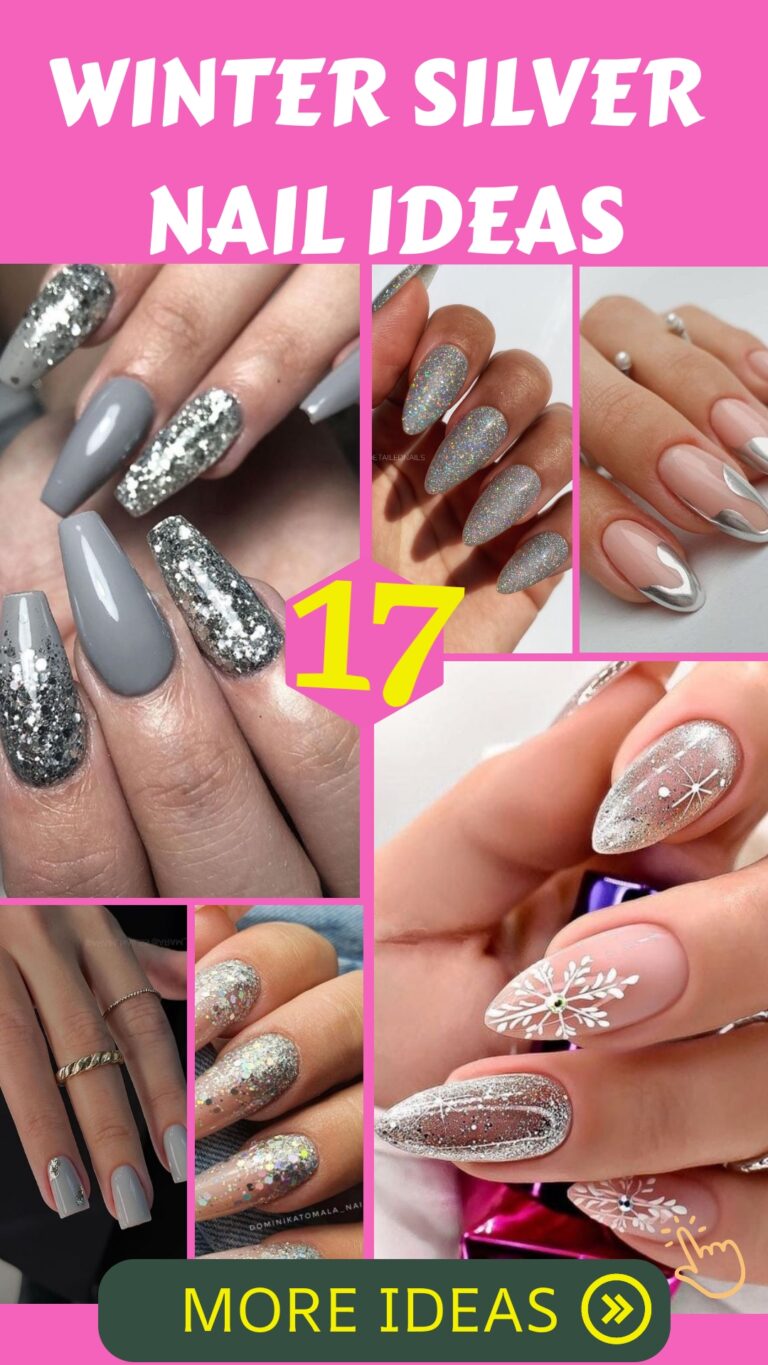 19 Stunning Silver Winter Nail Ideas for 2025-2026