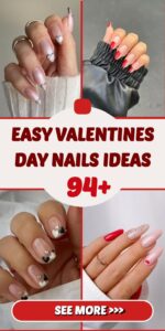 94+ Easy Valentines Day Nails Ideas for a Charming Look