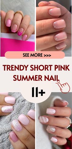 11+ Trendy Short Pink Nail Designs to Try in 2026
