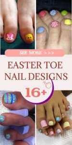 Best 16+ easter toe nail designs you must try this year